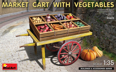 Market Cart with Vegetables 1/35 - MiniArt