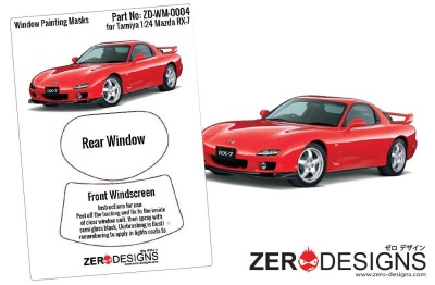 Mazda RX-7 FD3S Window Painting Masks (Tamiya) - Zero Paints