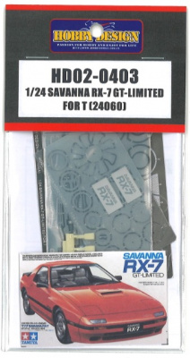 Mazda Savanna RX-7 GT Limited Detail Up PE Set for Tamiya 24060 1/24 - Hobby Design