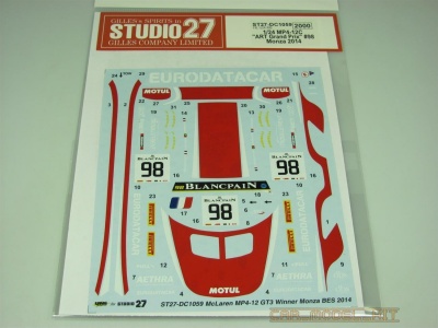 McLaren MP4-12C "ART Grand Prix" #98 Monza 2014 - Studio27