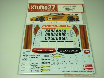 McLaren MP4-12C GT3 #58/59/60 Spa 24H (2011) - Studio27