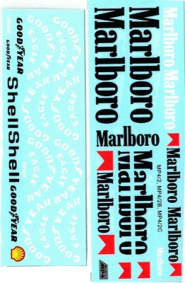 McLaren MP4/2B/C Supplementary Decal 1/20 - MSM Creation