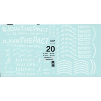 McLaren MP4/30 Supplementary Decal (Johnny Walker) 1/20 - MSM Creation