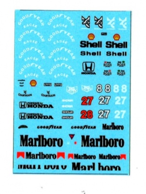 Mclaren MP4/5B Decal 1/43 - MSM Creation