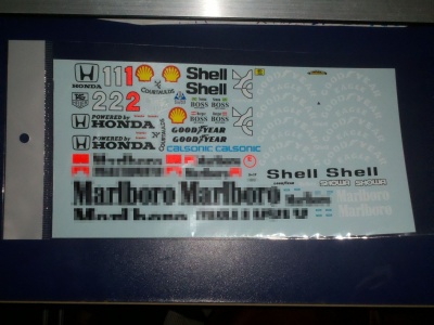 McLaren MP4/6 Full decal 1/12 - MSM Creation