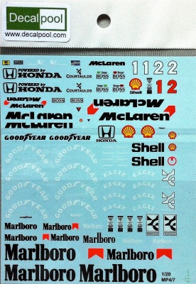 McLaren MP4/7 Marlboro - Decalpool