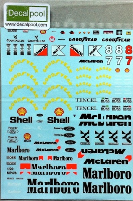 McLaren MP4/8 Marlboro - Decalpool