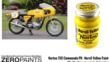 Norton 750 Commando PR - Norvil Yellow Paint - Zero Paints