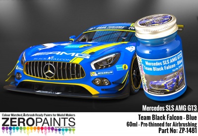 Mercedes AMG GT3 Team Black Falcon Blue - Zero Paints