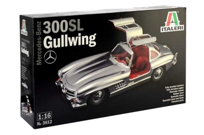 Mercedes-Benz 300 SL Gullwing (1:16) Model Kit 3612 - Italeri