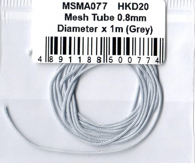 Mesh Tube 0.8mm diameter x1m (Grey) - MSM Creation