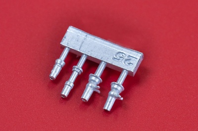 Metal Rivets Series Antenna base 3 sets of 4 1/24 - Model Factory Hiro