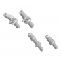 Metal Rivets Series Antenna base 3 sets of 4 1/24 - Model Factory Hiro