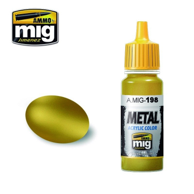 METALLIC Gold Metal Acrylics  (17 ml) – AMMO Mig