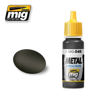 METALLIC Gun Metal Metal Acrylics  (17 ml) – AMMO Mog