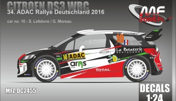 Citroen DS3 WRC 2016 ADAC Rally #10 Lefebvre - MF-Zone