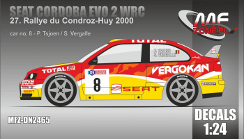 Seat Cordoba EVO 2 WRC Rally du Condroz-Huy 2000-MF-Zone-SLEVA-SALE-10%