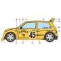 MG Metro 6R4 Team Clarion Europe sponsored by Camel - 1990 1/24 - Decalcas