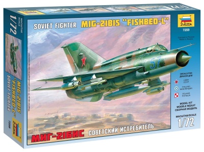 MIG-21 BIS Soviet Fighter (1:72) -Zvezda