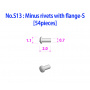 Minus rivets with flange-S [54 pieces] 1/24 - Model Factory Hiro
