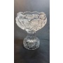 Mísa na podstavě, masivní, těžká - České broušené sklo - Bohemia Kristal 20cm - Retro
