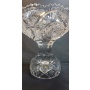 Mísa na podstavě, masivní, těžká - České broušené sklo - Bohemia Kristal 20cm - Retro