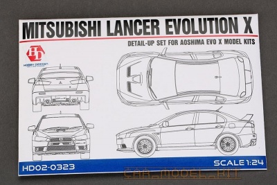 Mitsubishi Lancer Evolution X Detail-UP Set For A - Hobby Design