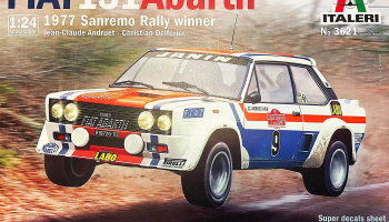 Fiat 131 Abarth 1977 San Remo Rally Winter (1:24) - Italeri