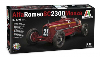 ALFA ROMEO 8C 2300 Monza (1:12) Model Kit 4706 - Italeri