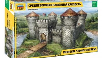 Model Kit diorama - Medieval Stone Fortress (RR) (1:72) - Zvezda