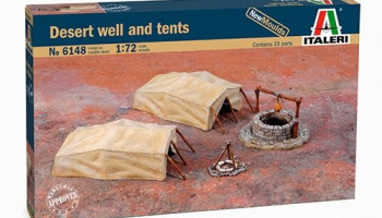 Model Kit doplňky 6148 - Desert Well and Tents (1:72) - Italeri