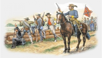 Model Kit figurky 6014 - CONFEDERATE INFANTRY (AMERICAN CIVIL WAR) (1:72) - Italeri