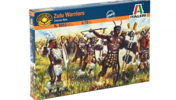 Model Kit figurky 6051 - ZULU WARRIORS (ZULU WAR) (1:72)