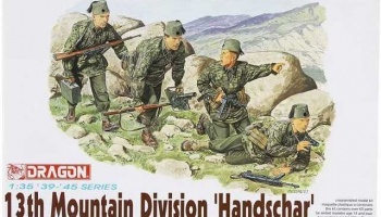 Model Kit figurky 6067 - 13th MOUNTAIN TROOP HANDSCHAR (1:35) - Dragon