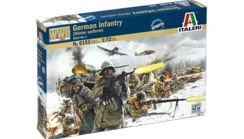 Model Kit figurky 6151 - WWII - GERMAN INFANTRY (Winter Uniform) (1:72) - Italeri