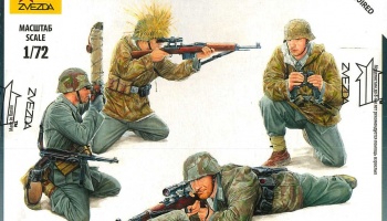 Model Kit figurky 6217 - German Sniper Team (1:72) - Zvezda