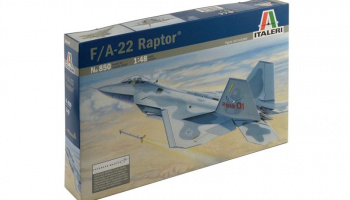 Model Kit letadlo 0850 - F-22 RAPTOR (1:48) - Italeri