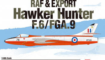 Model Kit letadlo 12312 - RAF & Export Hawker Hunter F.6/FGA.9 (1:48)