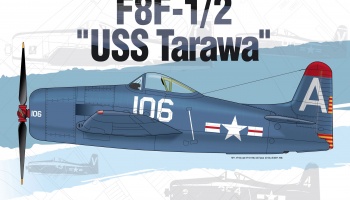 Model Kit letadlo 12313 - F8F-1/2 "USS Tarawa" LE: (1:48) - Academy