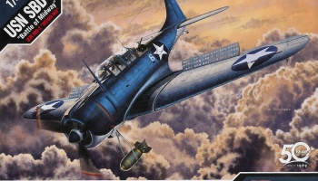 USN SBD-2 "Midway" (1:48) Model Kit letadlo 12335 - Academy