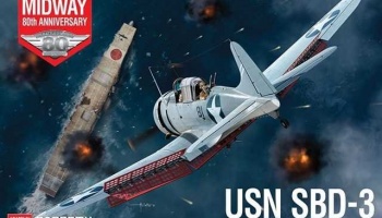 Model Kit letadlo 12345 - USN SBD-3 Battle of Midway (1:48) - Academy