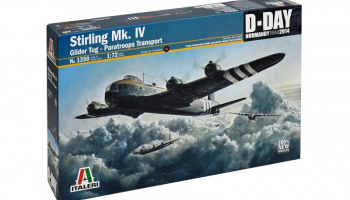 Model Kit letadlo 1350 - STIRLING MK.IV glidertug / par.transp. (1:72) - Italeri