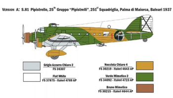 Model Kit letadlo 1388 - SM.81 PIPISTRELLO (1:72)