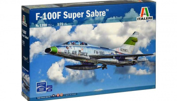 Model Kit letadlo 1398 - F-100F SUPER SABRE (1:72) - Italeri