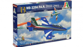 Model Kit letadlo 1418 - MB-339A P.A.N. 2018 Livery (1:72) - Italeri