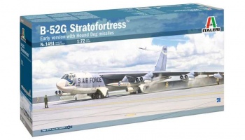 Model Kit letadlo - B-52G Stratofortress Early version with Hound Dog Missiles (1:72) - Italeri