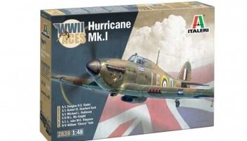 Model Kit letadlo 2838 - Hurricane Mk.I aces (1:48) - Italeri