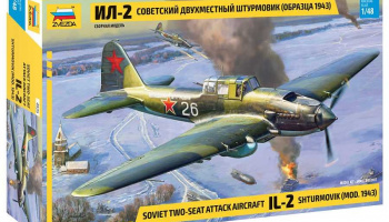 Model Kit letadlo - IL-2 Stormovik mod.1943 (1:48) - Zvezda