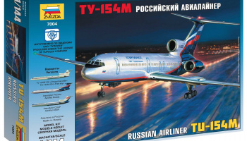 Model Kit letadlo 7004 - Tu-154M Russian Airliner (1:144)