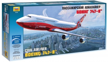 Model Kit letadlo 7010 - Boeing 747-8 (1:144) - Zvezda